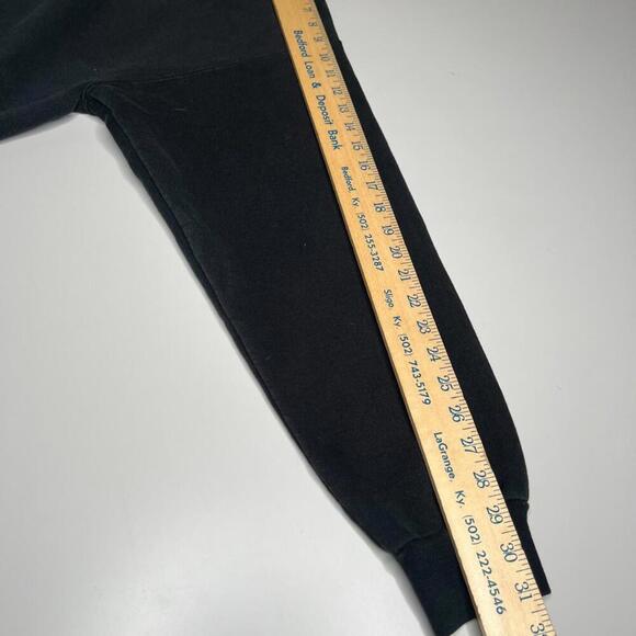 Vintage Starter Sweatshirt Black Pullover Crewneck Logo Embroidery Men’s Size L - Picture 3 of 9